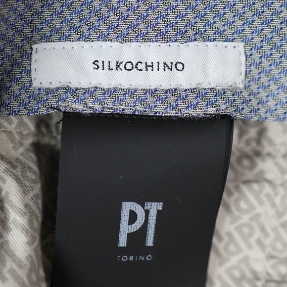 PT Torino Silkochino Pants Mens 31x36 Beige Gentleman Fit Stretch Dress Chino